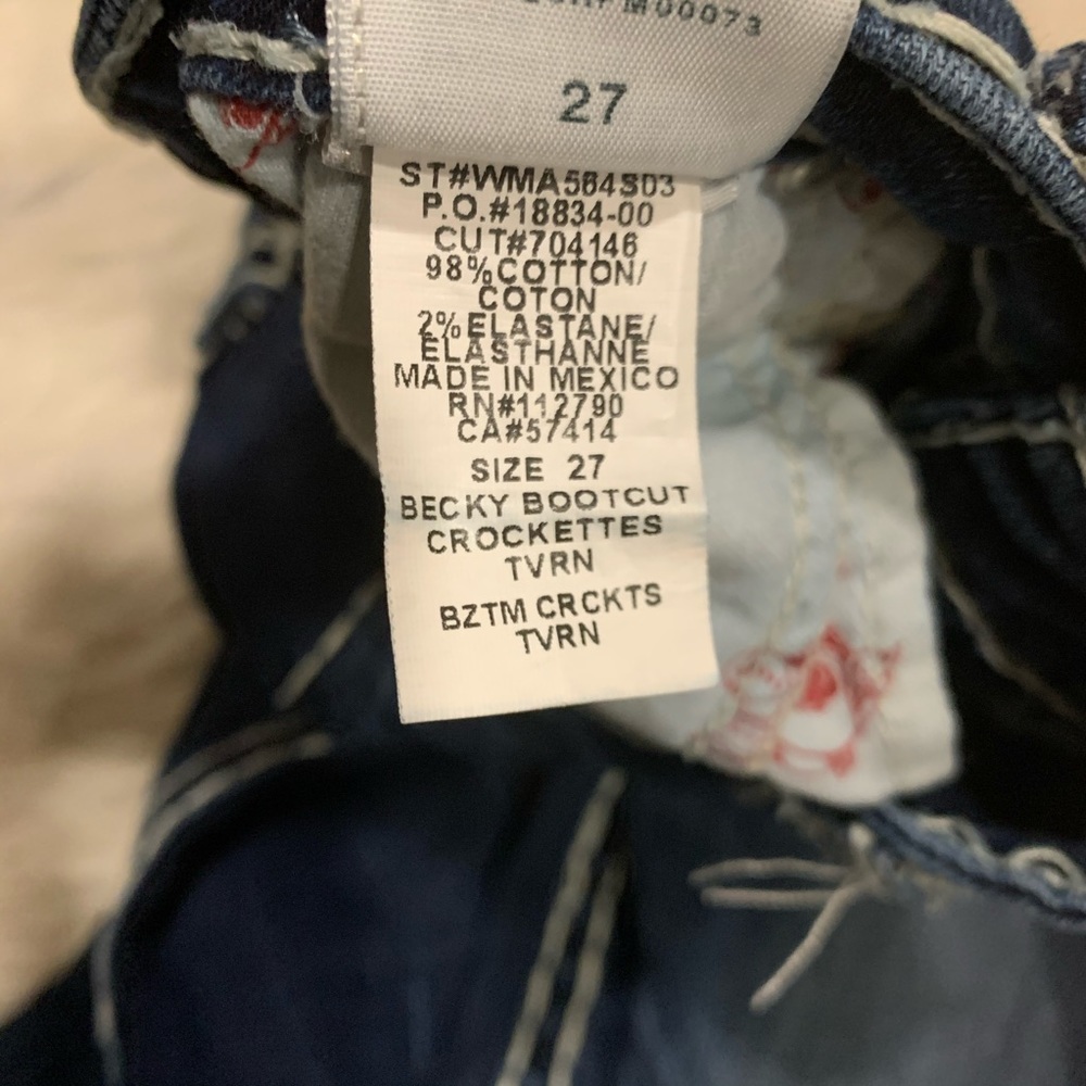 True Religion Becky Bootcut Crockettes jeans - Picture 8 of 8